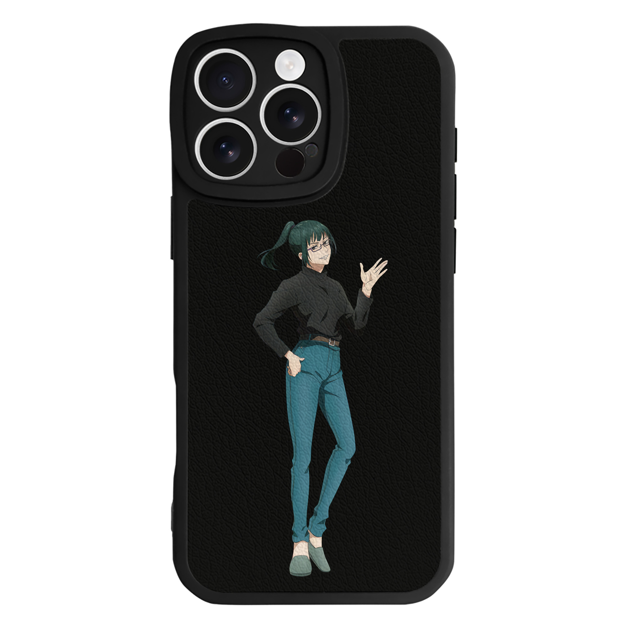 （画像用） 呪術廻戦 Jujutsu Kaisen 【iPhone 16シリーズ対応】シリコンスマホケース（レザー調） 材質：シリコン